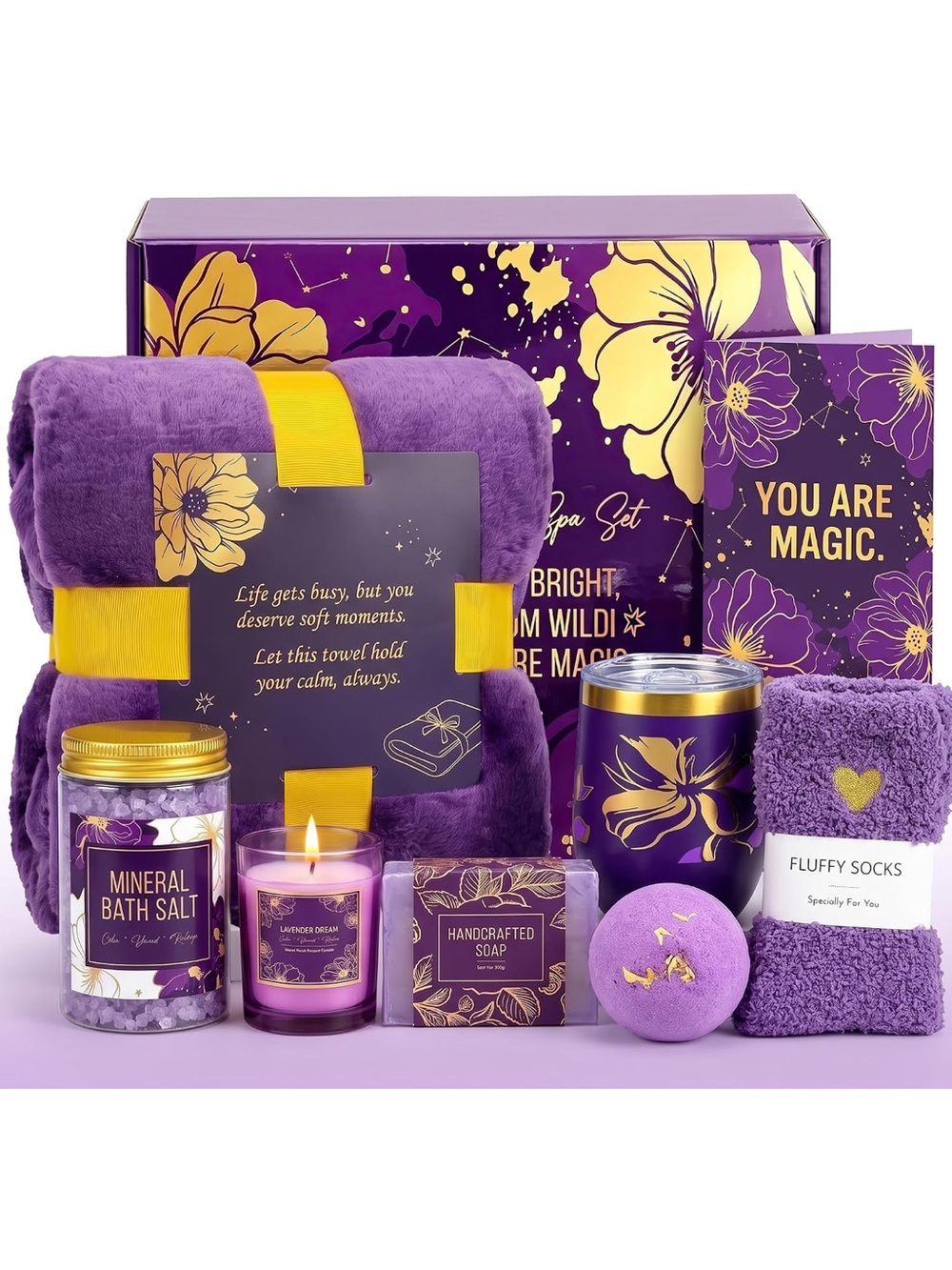Birthday gifts for women relaxing self care spa gift baskets